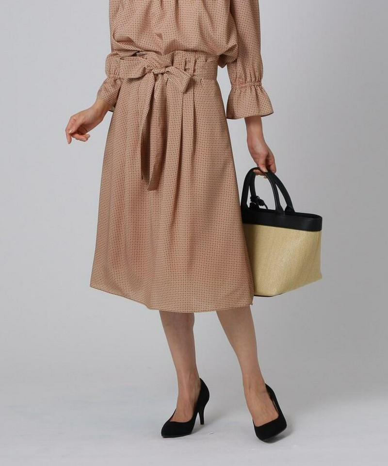 【洗える】ラッティーモダンドットスカート