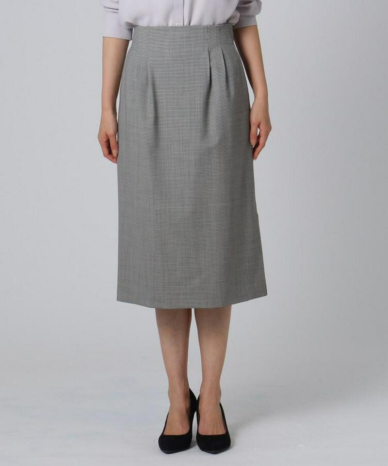 ミリオールチェック ミモレ丈スカート