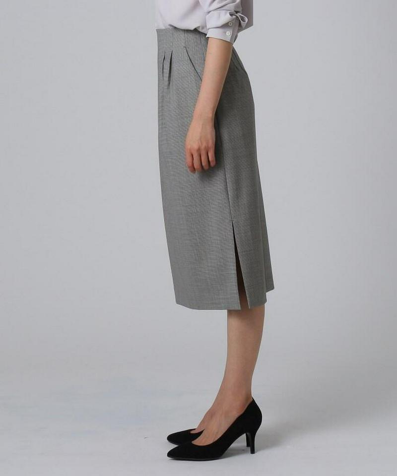 ミリオールチェック ミモレ丈スカート