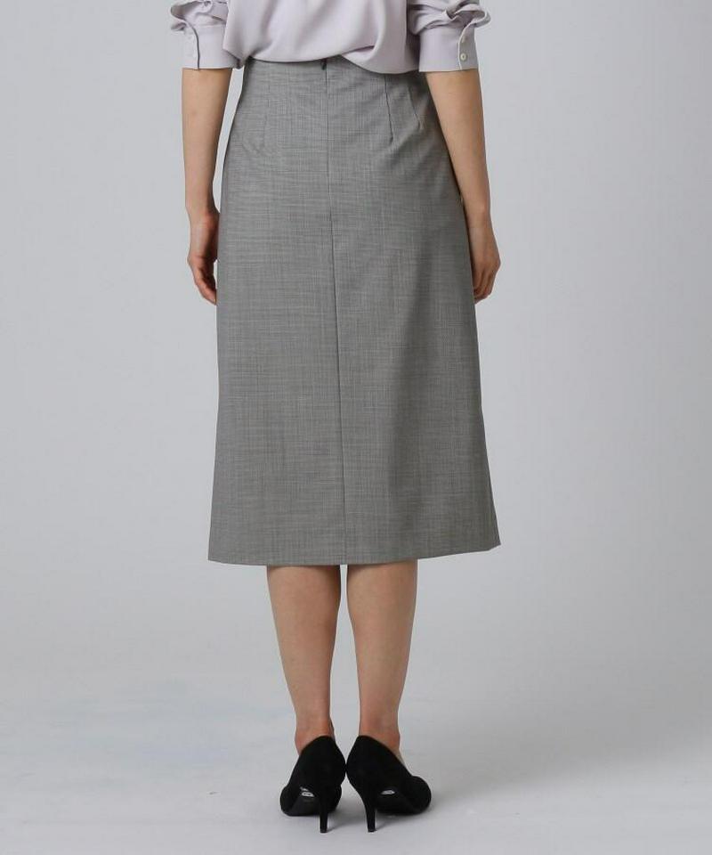 ミリオールチェック ミモレ丈スカート