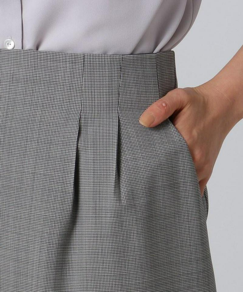 ミリオールチェック ミモレ丈スカート