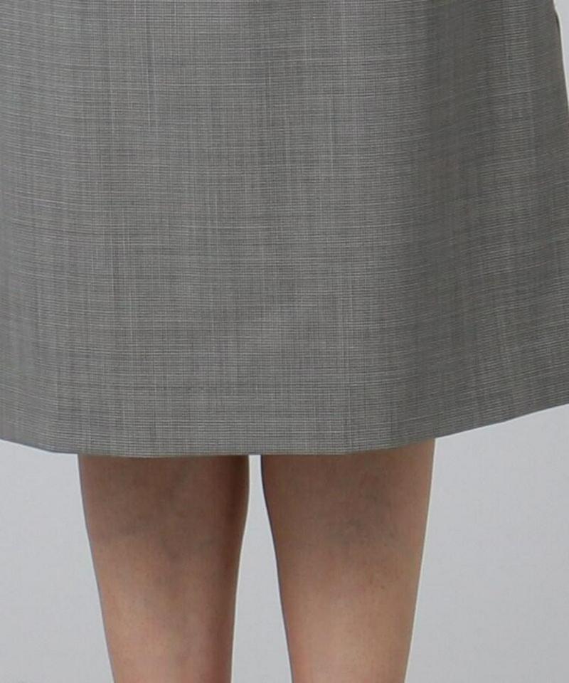 ミリオールチェック ミモレ丈スカート