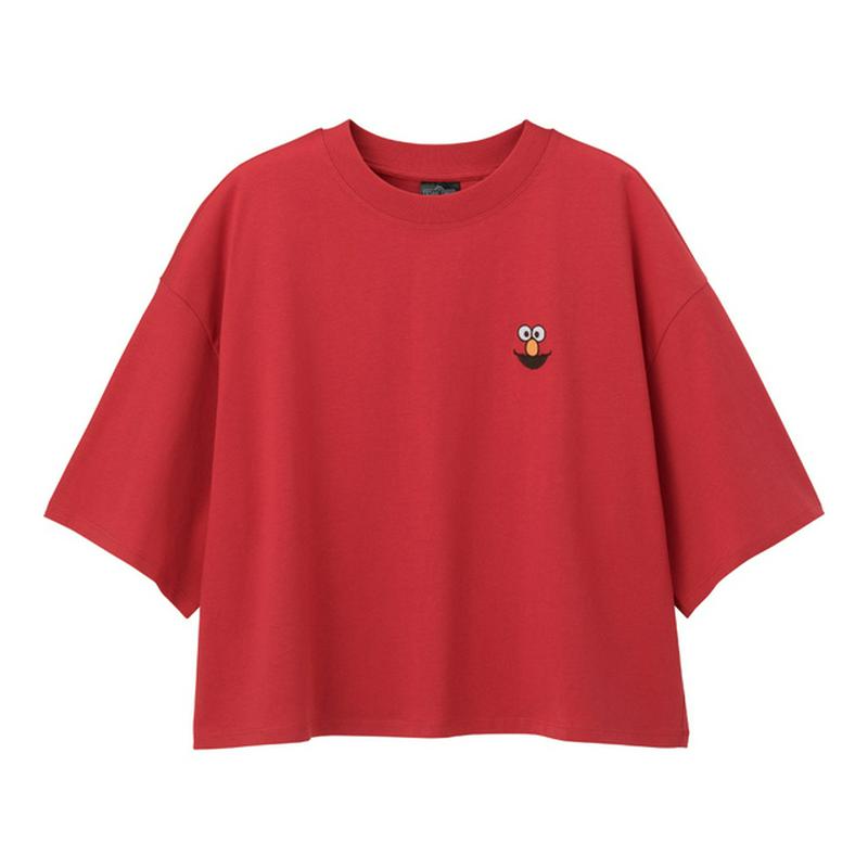 クロップドT(5分袖)SESAMESTREET1+X