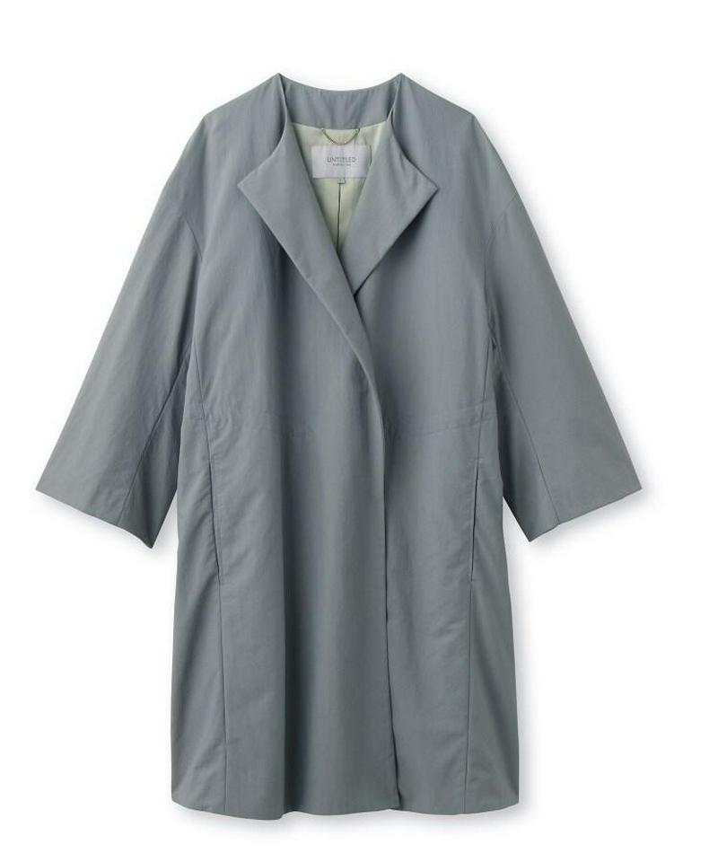 【洗える】トランスタフタ フレアコート