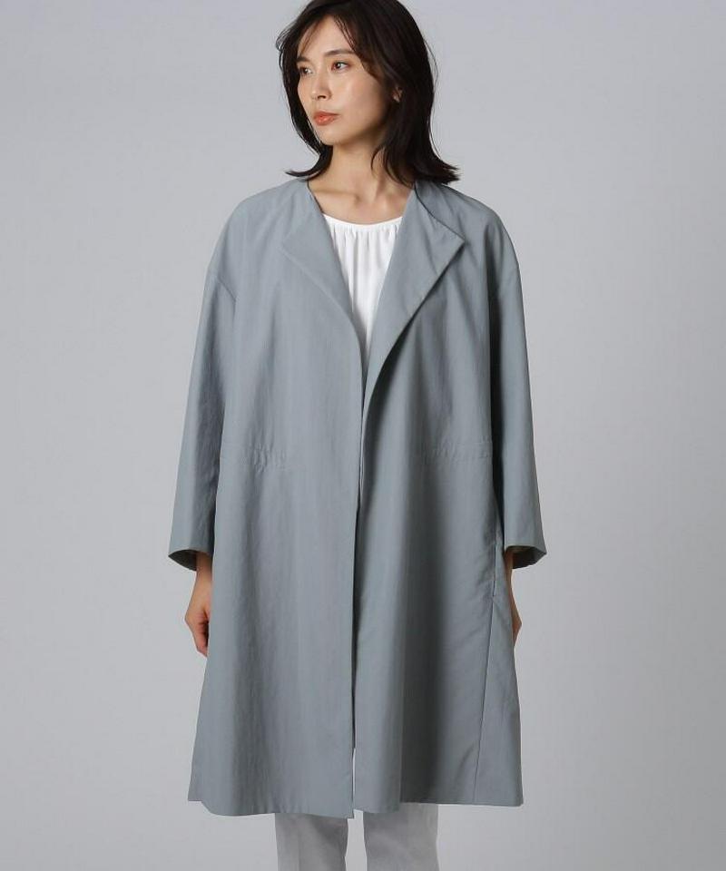 【洗える】トランスタフタ フレアコート