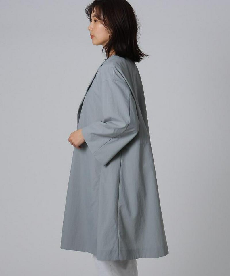 【洗える】トランスタフタ フレアコート