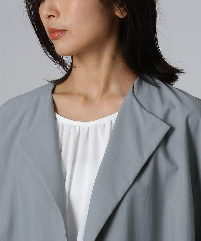 【洗える】トランスタフタ フレアコート