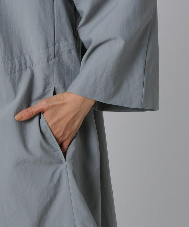 【洗える】トランスタフタ フレアコート