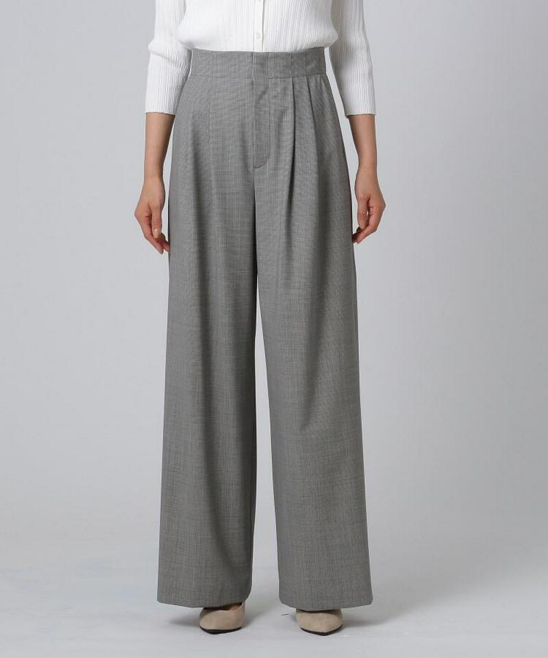 ミリオールチェック　ワイドパンツ