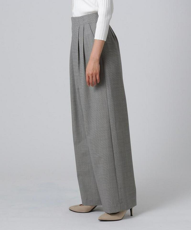 ミリオールチェック　ワイドパンツ