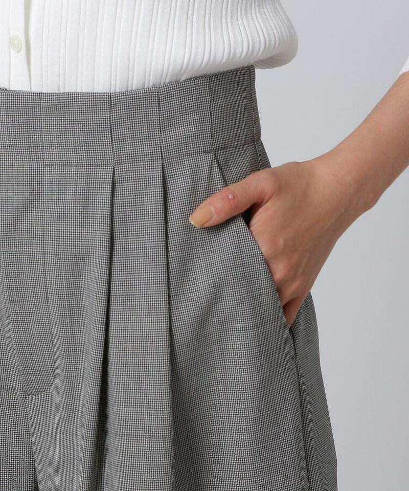 ミリオールチェック　ワイドパンツ