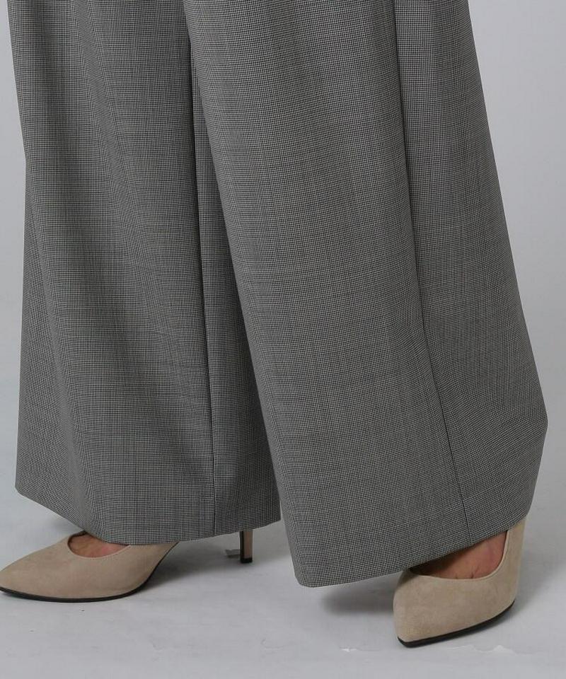 ミリオールチェック　ワイドパンツ