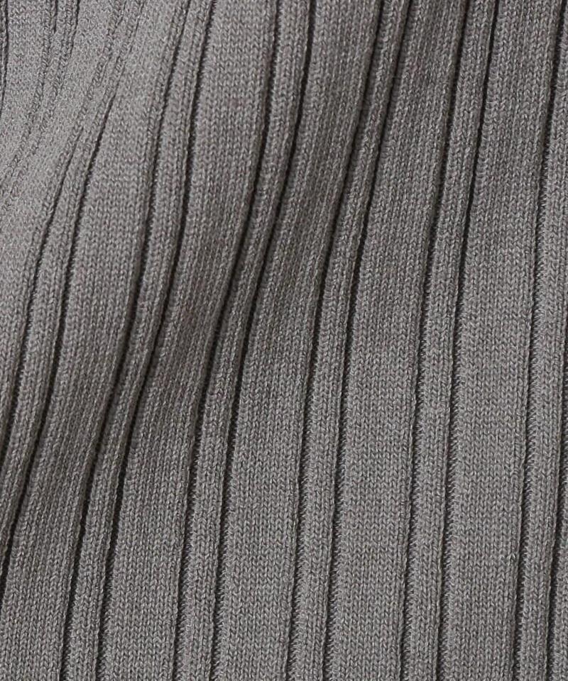 【洗える】シルクレーヨン ツイストリブカーディガン