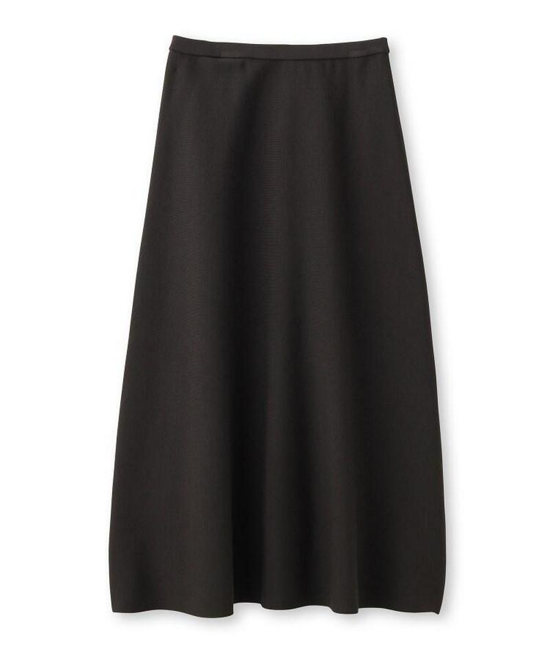 【洗える】シルクレーヨン ツイストフレアスカート