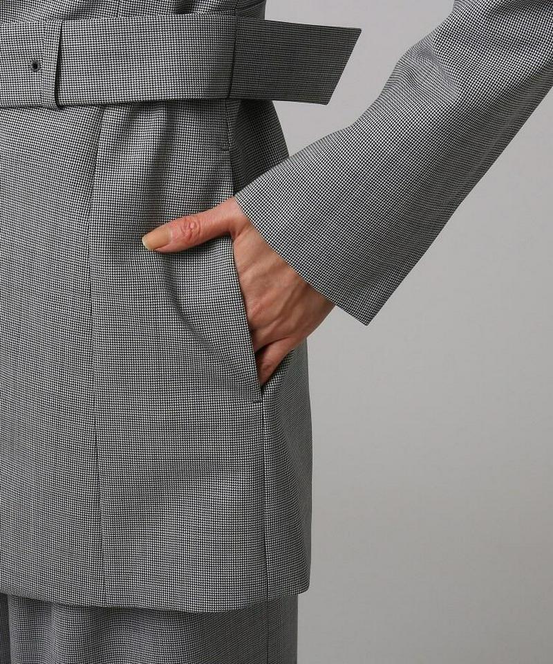 ミリオールチェックノーカラージャケット