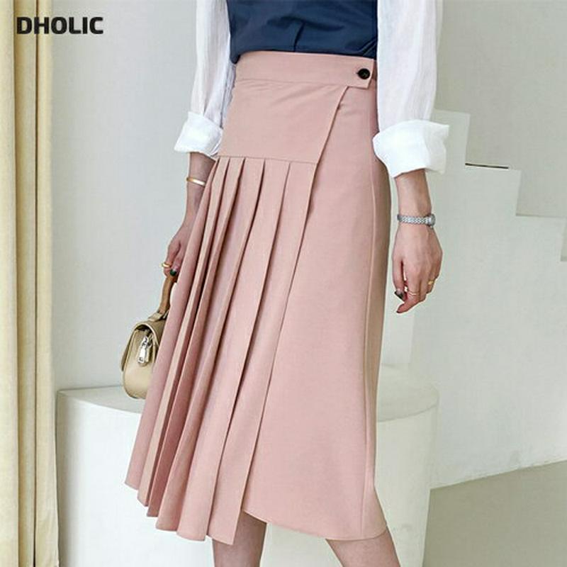 ボタンプリーツスカート・全3色・t61703 レディース【sk】【スカート ロング ロングスカート プリーツ プリーツスカート 