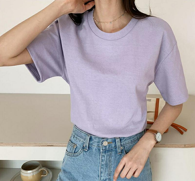 バックタイTシャツ・全4色・t55209 レディース 【tops】【トップス Tシャツ 半袖 バックスリット バックリボン リボ