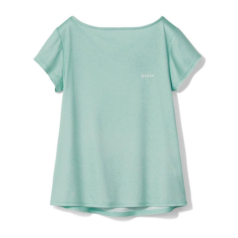 さらさらメッシュ素材・バックラップ風Ｔシャツ【Ｓ～３Ｌ】