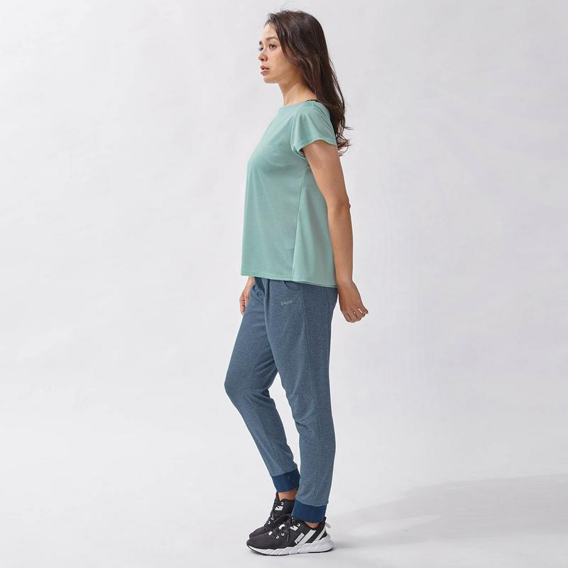 さらさらメッシュ素材・バックラップ風Ｔシャツ【Ｓ～３Ｌ】
