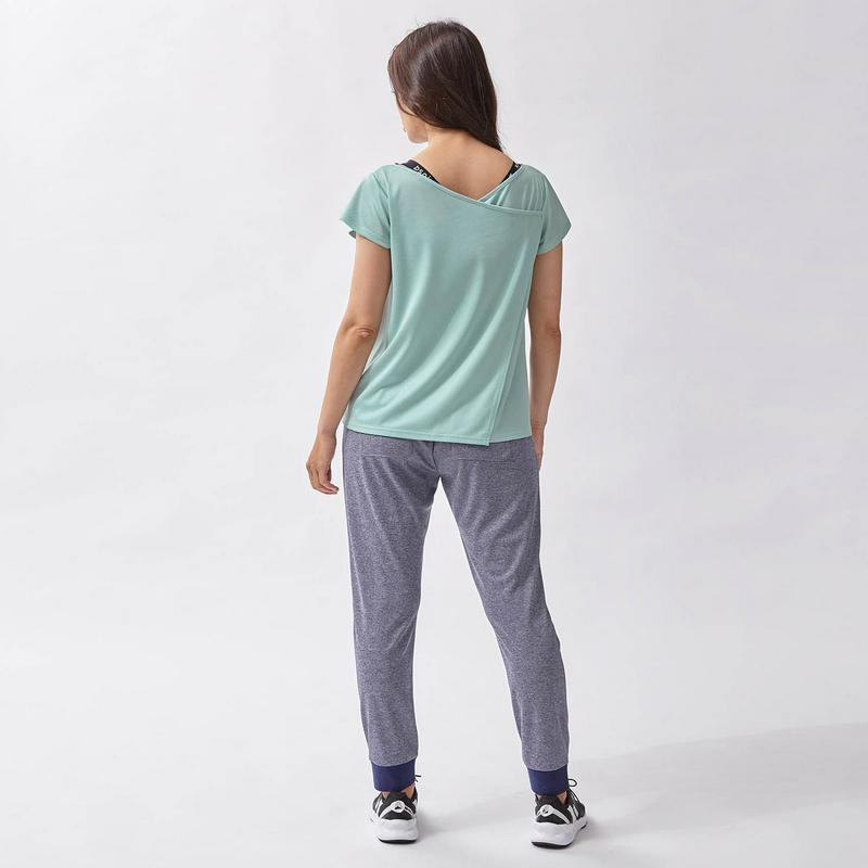 さらさらメッシュ素材・バックラップ風Ｔシャツ【Ｓ～３Ｌ】