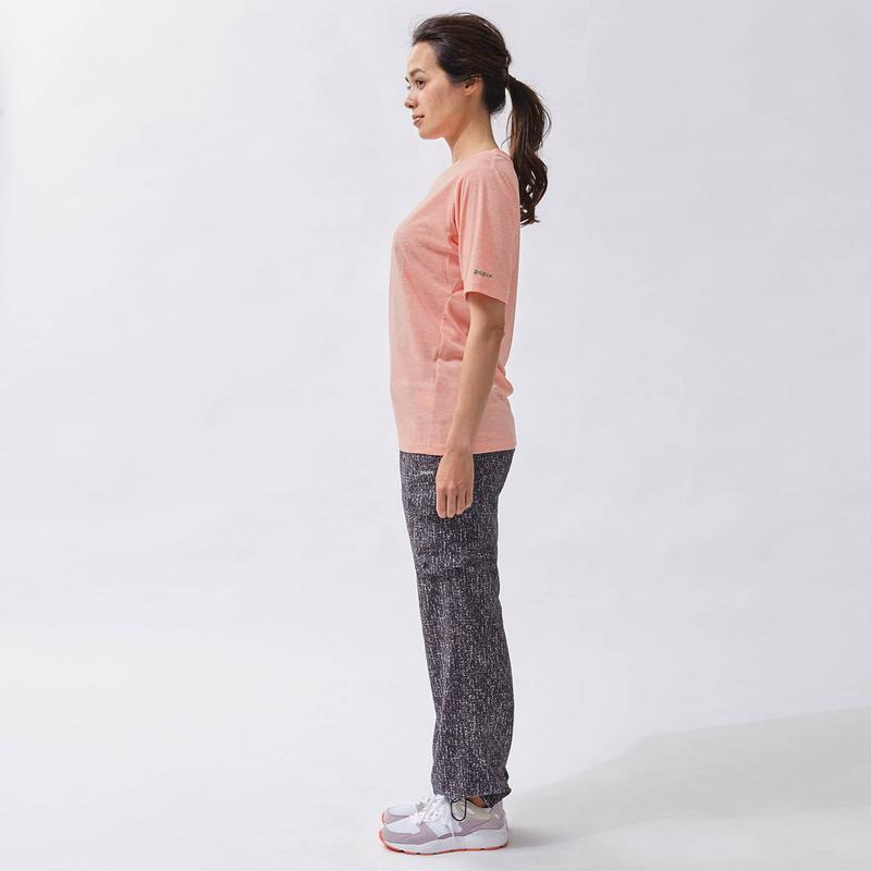綿ライクＶネックロゴプリント半袖Ｔシャツ【Ｓ～３Ｌ】＜Ｓのみ＞