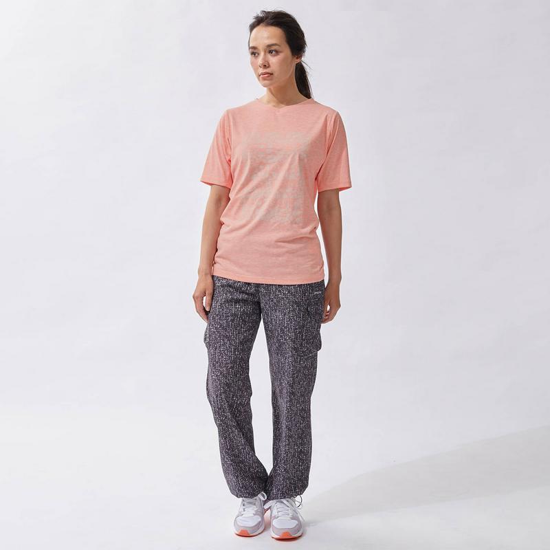 綿ライクＶネックロゴプリント半袖Ｔシャツ【Ｓ～３Ｌ】＜Ｓのみ＞