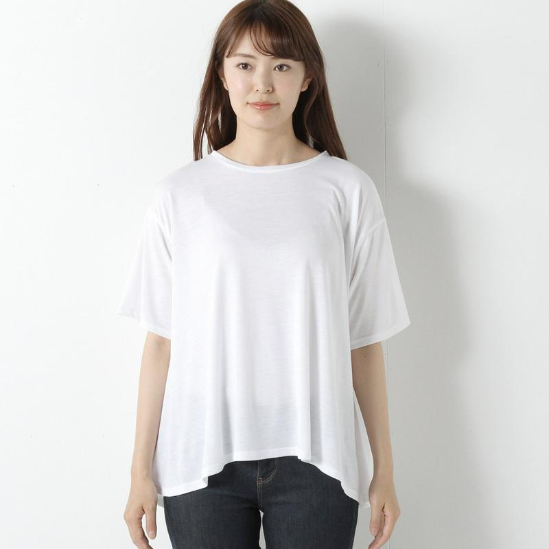 天竺裾ヘムゆるＴシャツ