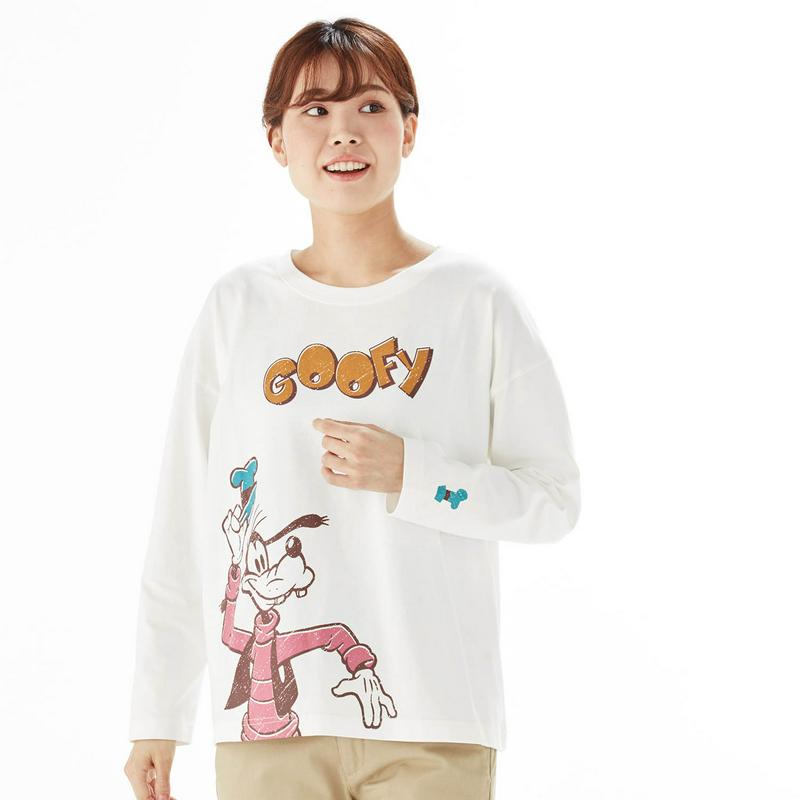 【これからの時期に活躍！】ビッグ長袖Ｔシャツ（選べるキャラクター）（ディズニー）