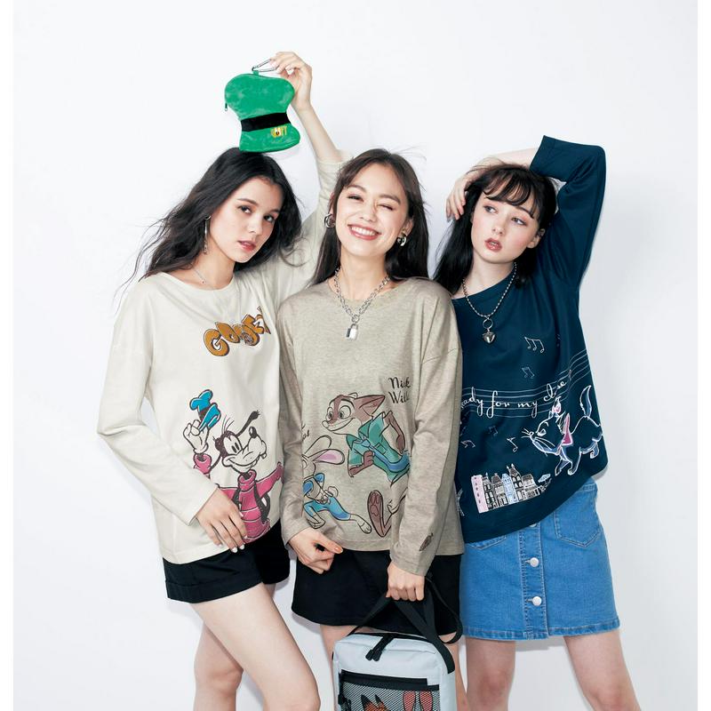 【これからの時期に活躍！】ビッグ長袖Ｔシャツ（選べるキャラクター）（ディズニー）