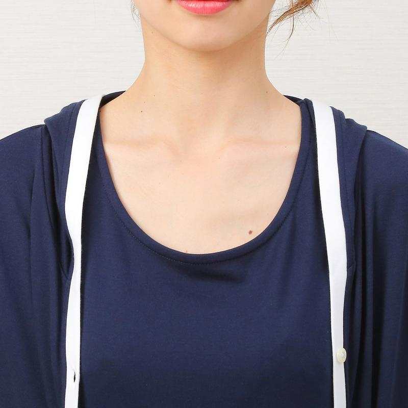 大人の女性のためのカットソーパーカとチュニックセット