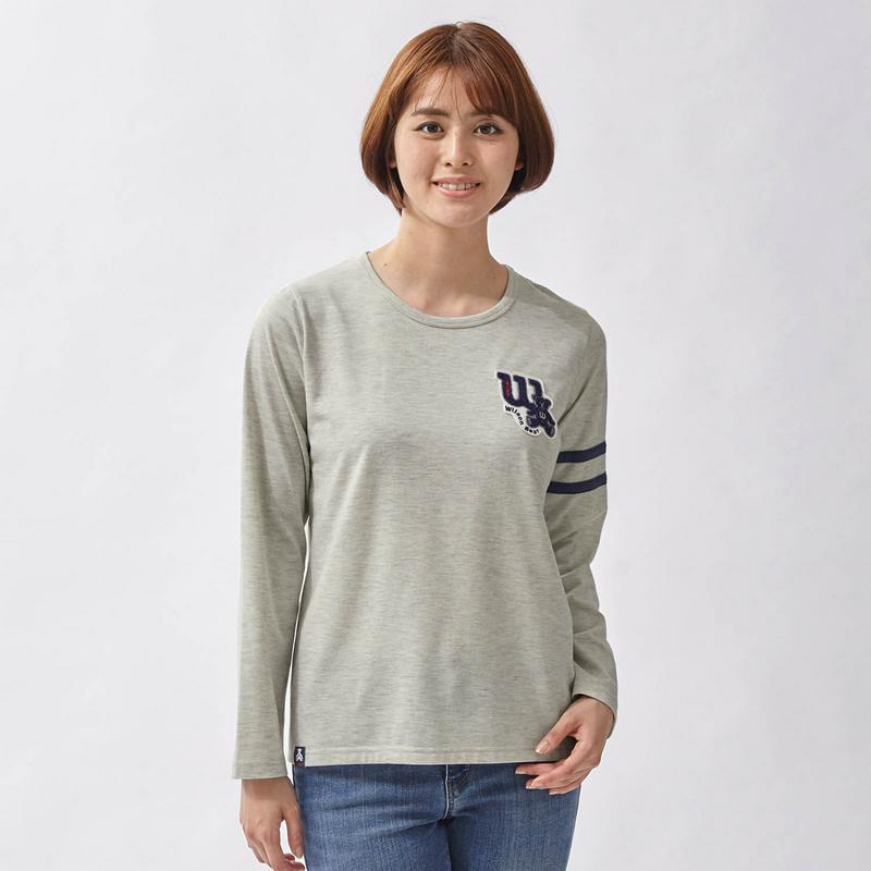サガラ刺繍長袖Ｔシャツ