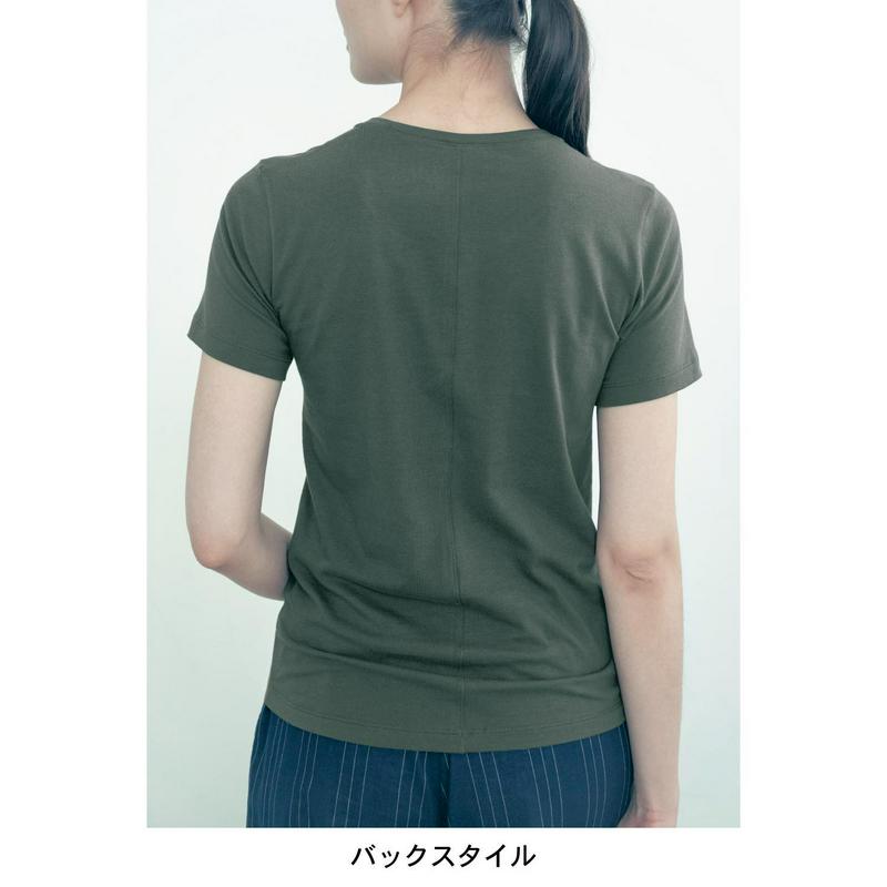 【限定１２０セット　２枚組】オーガニックコットンを使ったクルー半袖カットソー