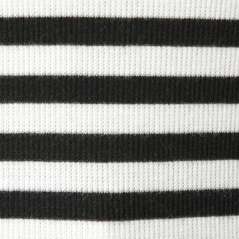 インナーにも◎ボーダー切替ボートネック長袖Ｔシャツ