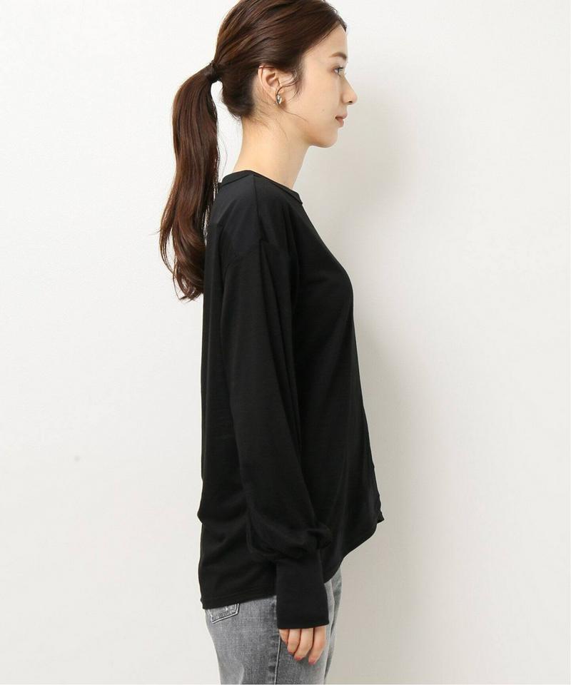 クロスヘムロングスリーブTシャツ