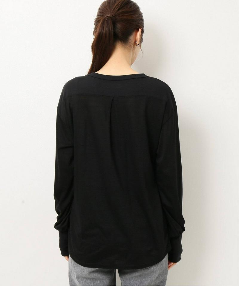 クロスヘムロングスリーブTシャツ