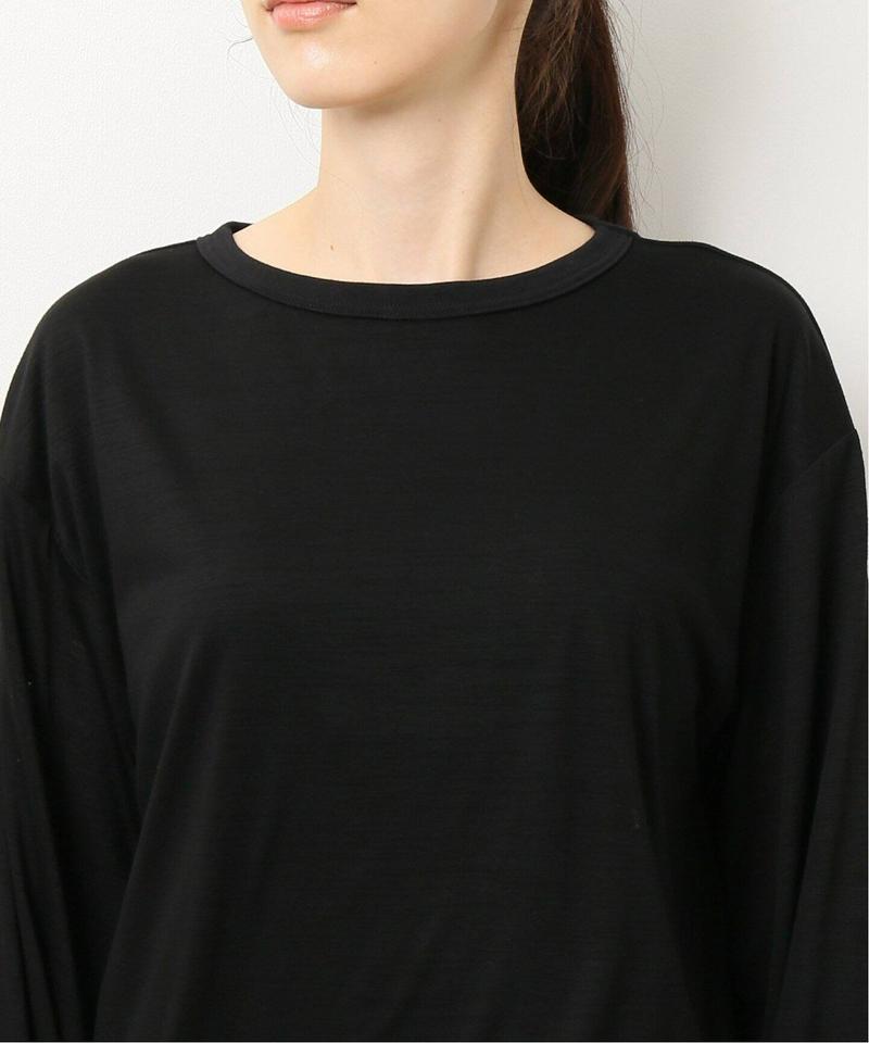 クロスヘムロングスリーブTシャツ