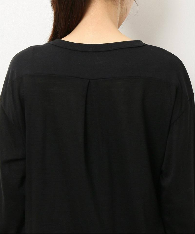 クロスヘムロングスリーブTシャツ