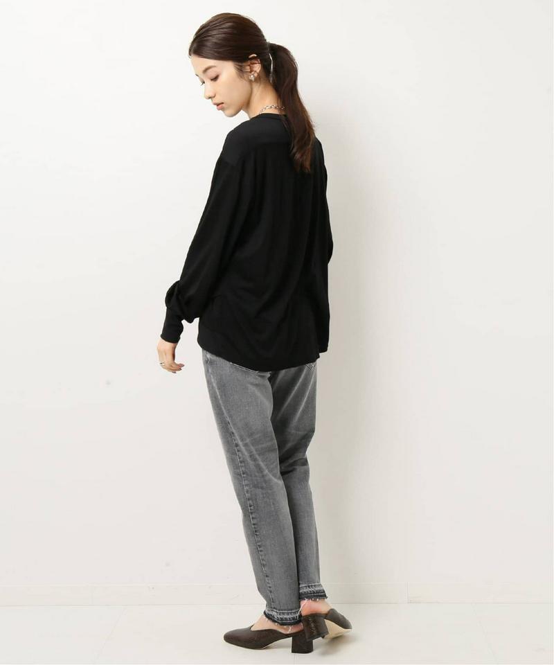クロスヘムロングスリーブTシャツ