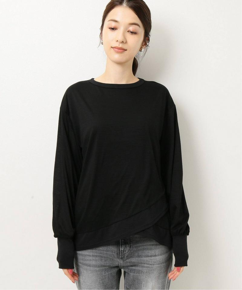 クロスヘムロングスリーブTシャツ