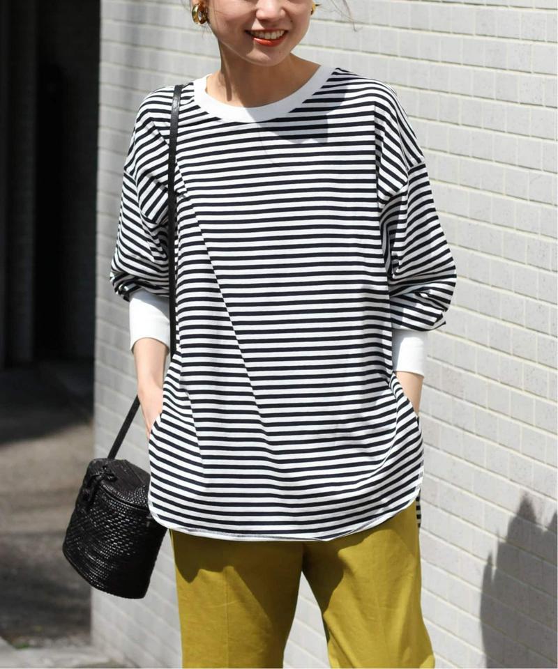 Dry JerseyロングスリーブボーダーTシャツ◆（JOURNAL STANDARD relume）