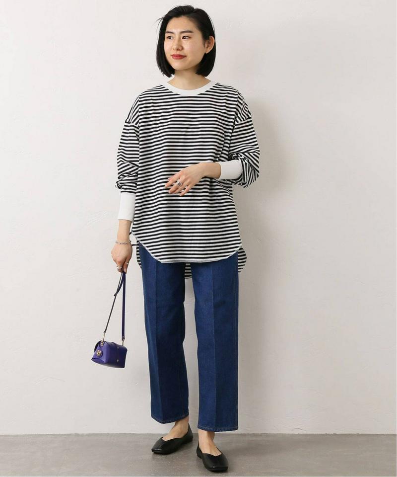 Dry JerseyロングスリーブボーダーTシャツ◆（JOURNAL STANDARD relume）