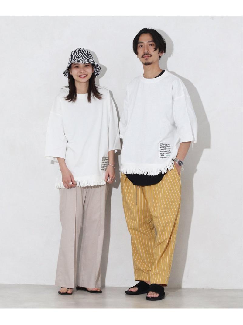 【DISCUS×JS別注】 ビッグシルエット フリンジ Tシャツ