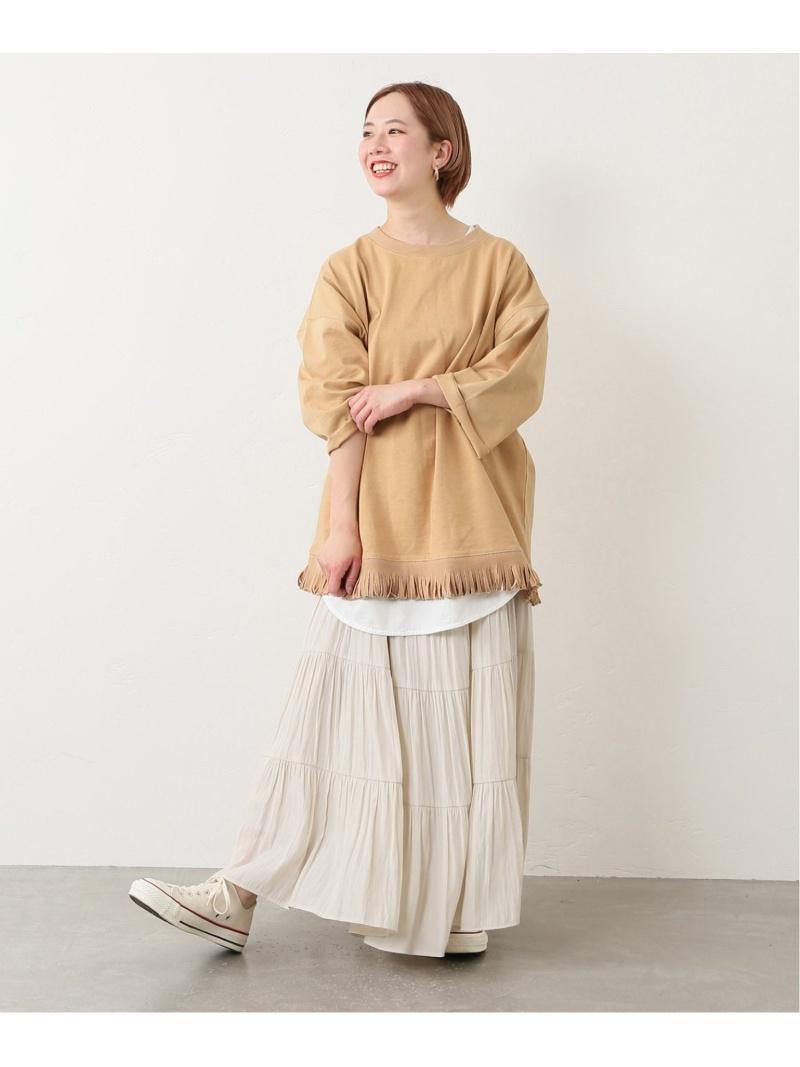 【DISCUS×JS別注】 ビッグシルエット フリンジ Tシャツ