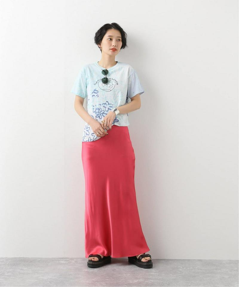 【COLLINA STRADA/コリーナ・ストラーダ】TIE DYE HELPING WORLD：Tシャツ◆（JOURNAL S