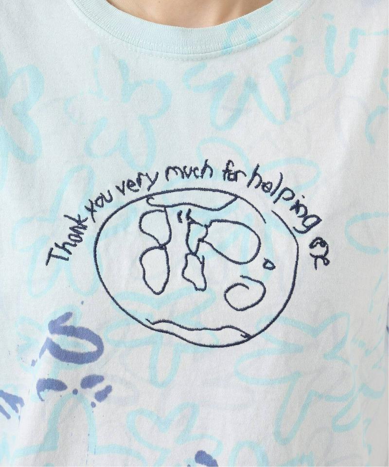 【COLLINA STRADA/コリーナ・ストラーダ】TIE DYE HELPING WORLD：Tシャツ◆（JOURNAL S
