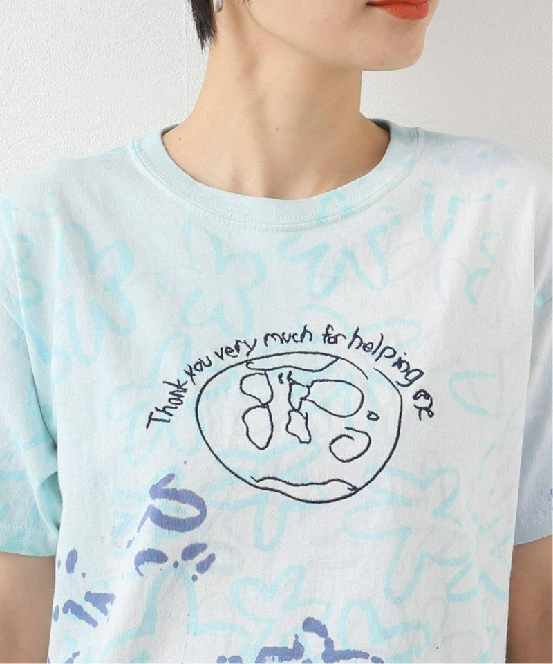 【COLLINA STRADA/コリーナ・ストラーダ】TIE DYE HELPING WORLD：Tシャツ◆（JOURNAL S