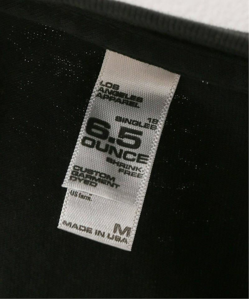 【LA APPAREL / ロサンゼルスアパレル】6.5oz Long Sleeve Garment Dye：カットソー（JOURNAL STANDARD relume）