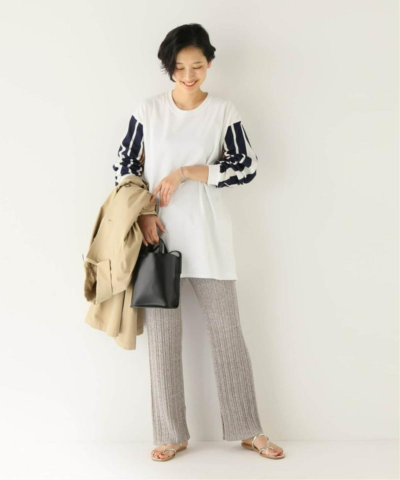 【NOMA t.d.】Stripe Sleeve LS Tee：カットソー