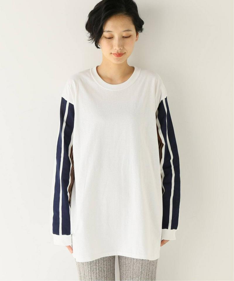 【NOMA t.d.】Stripe Sleeve LS Tee：カットソー