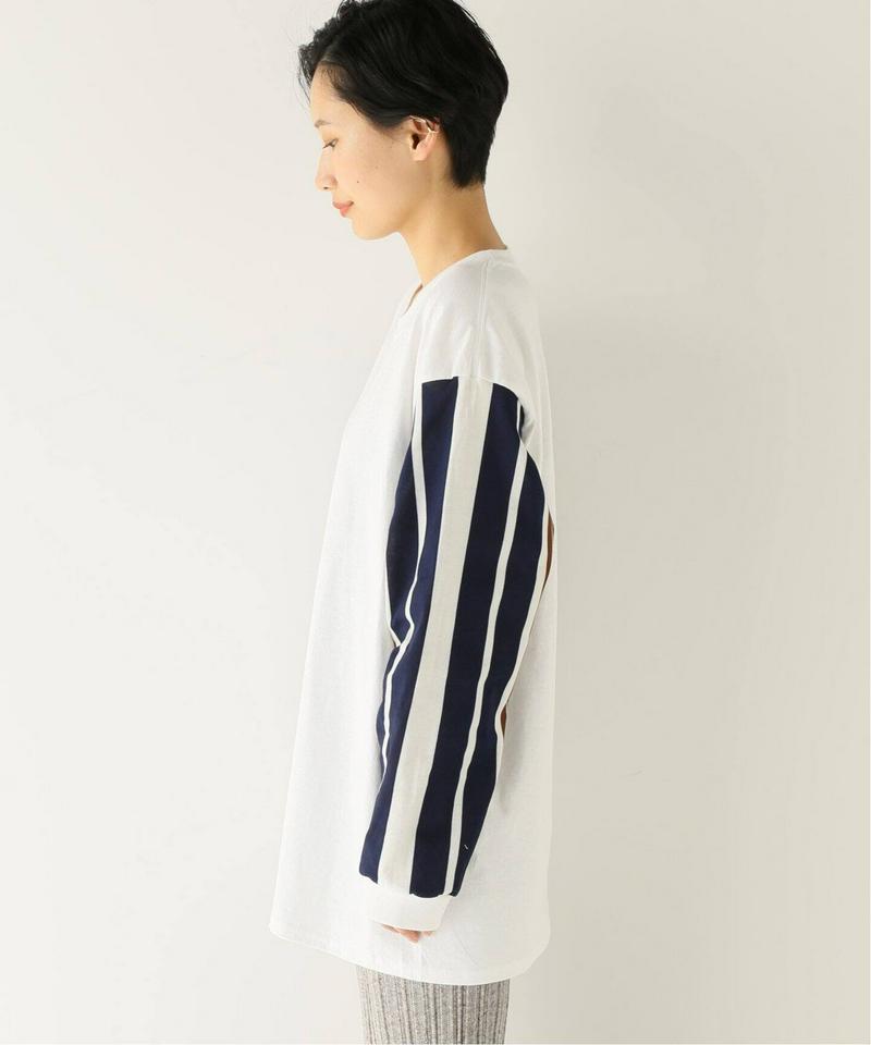 【NOMA t.d.】Stripe Sleeve LS Tee：カットソー